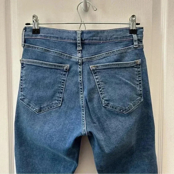 Topshop Moto Jamie Button Fly Skinny Jeans Medium Blue Denim Size 26 - Picture 7 of 14